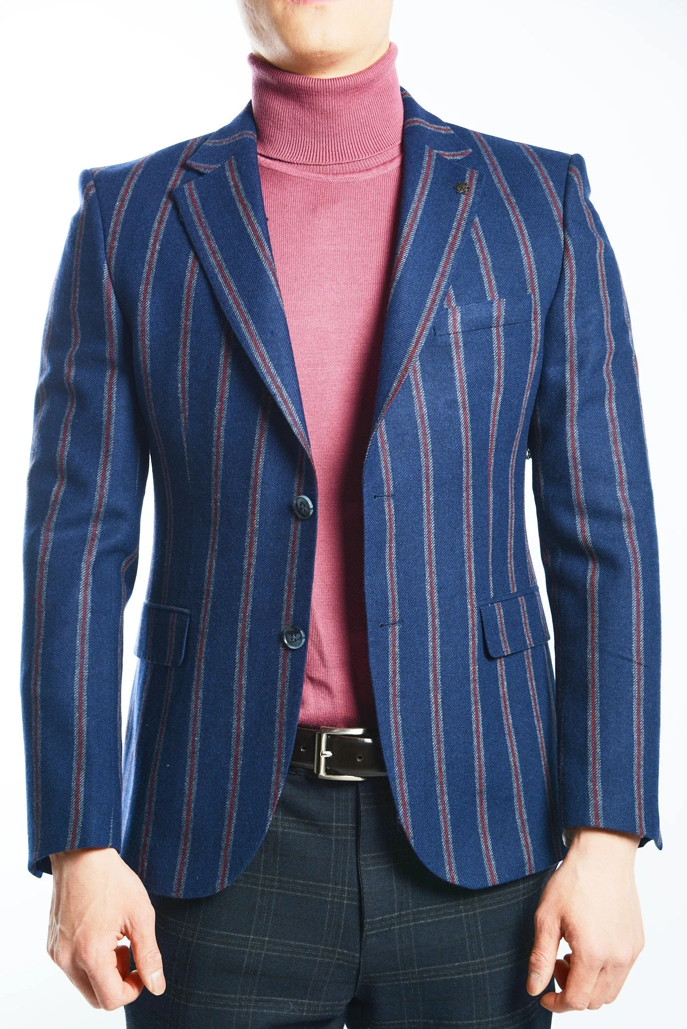 DT Vertical Stripe Euro Sport Coat