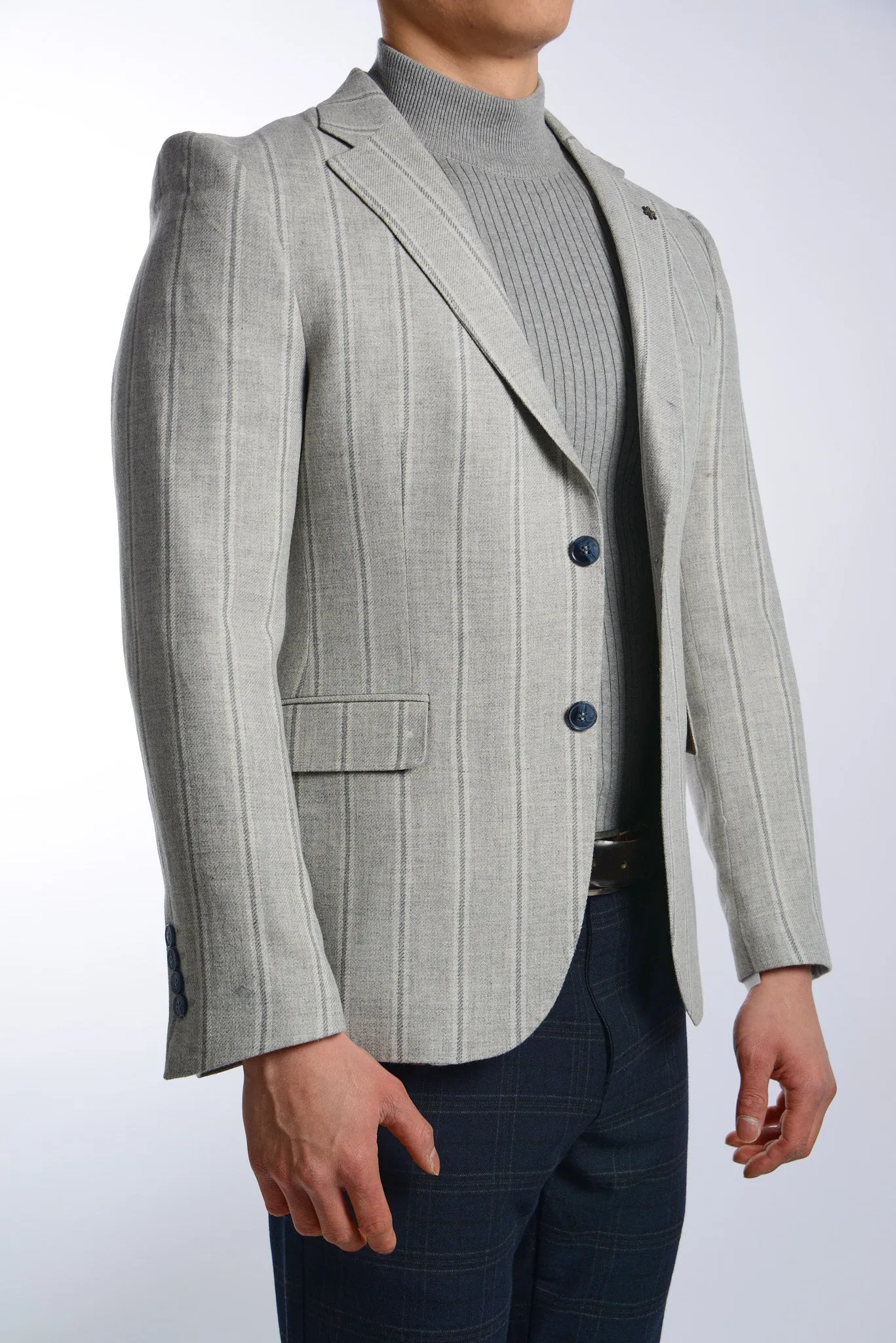 DT Vertical Stripe Euro Sport Coat