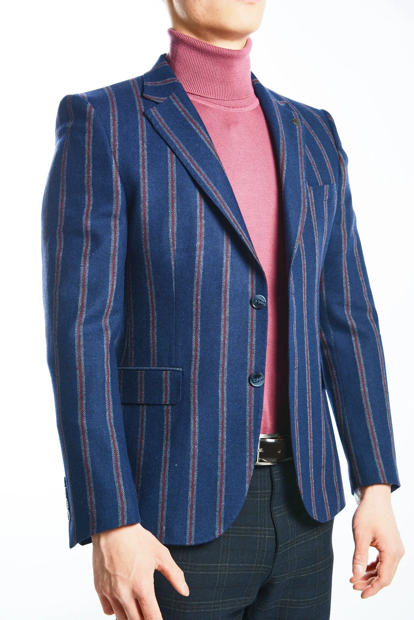 DT Vertical Stripe Euro Sport Coat