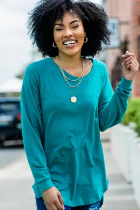 Easy Like Sunday Emerald Green Tunic