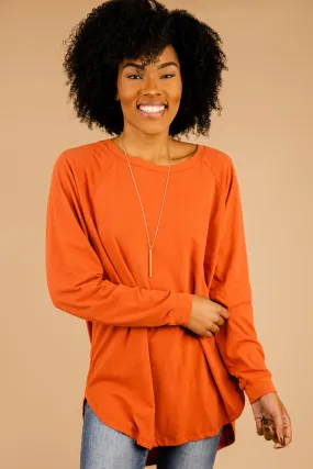 Easy Like Sunday Rust Orange Tunic