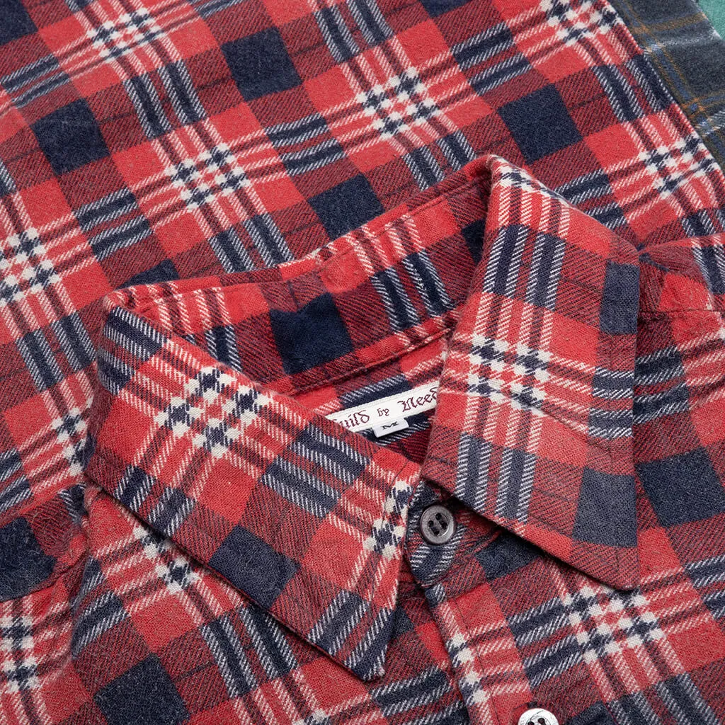 Flannel Shirt 7 Cuts Reflection Shirt - Assorted