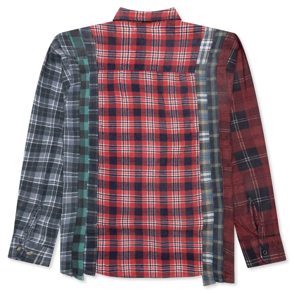 Flannel Shirt 7 Cuts Reflection Shirt - Assorted