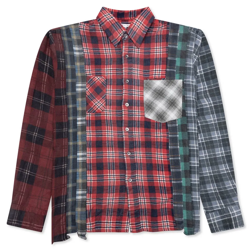 Flannel Shirt 7 Cuts Reflection Shirt - Assorted