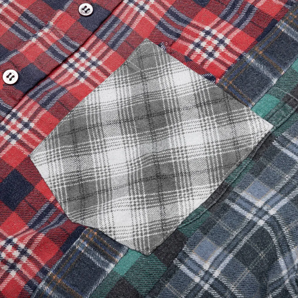 Flannel Shirt 7 Cuts Reflection Shirt - Assorted