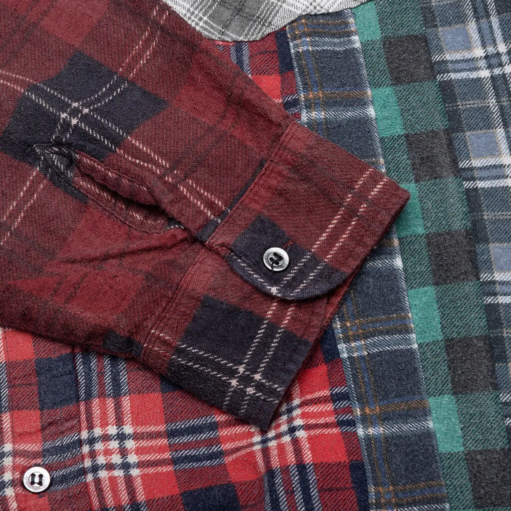 Flannel Shirt 7 Cuts Reflection Shirt - Assorted