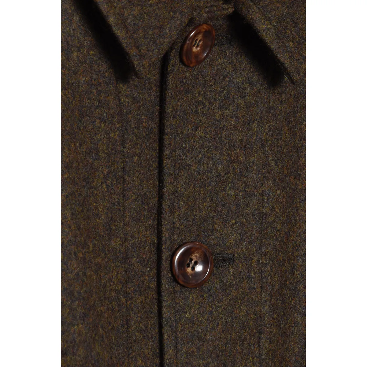 Frank Leder Loden Coat marled walnut