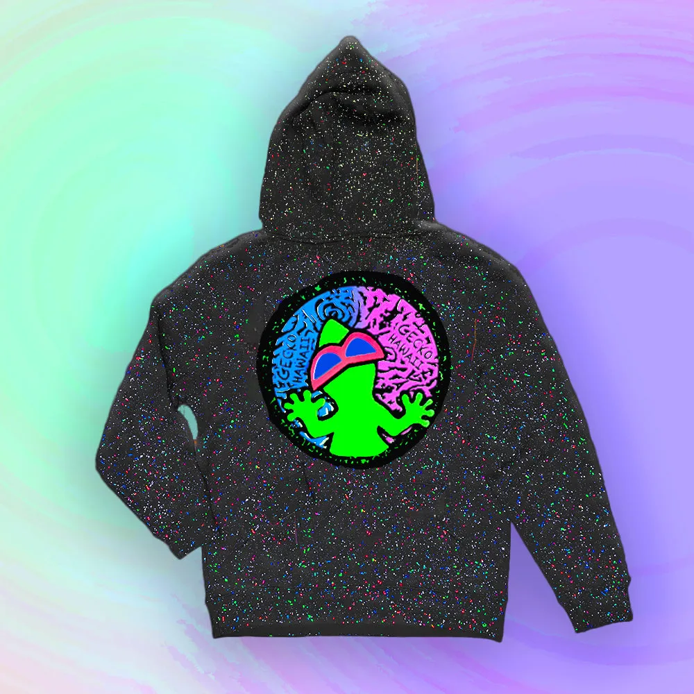 GITD SPLATTER Hoodie - Big Swirl