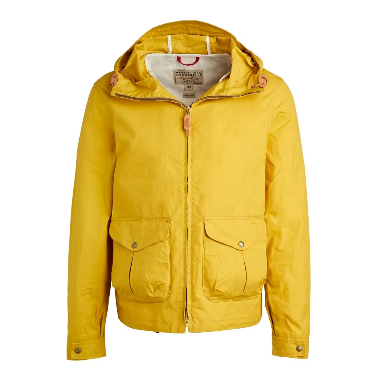 Giubbino Manifattura Ceccarelli Hooded Blazer Coat Giallo