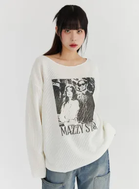 Cozy Graphic Sweater Pullover - CS327