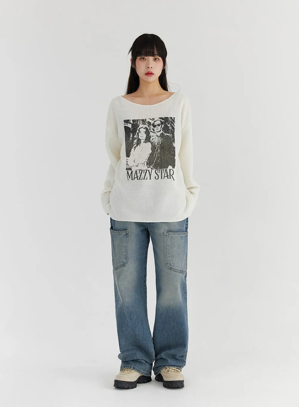 Cozy Graphic Sweater Pullover - CS327