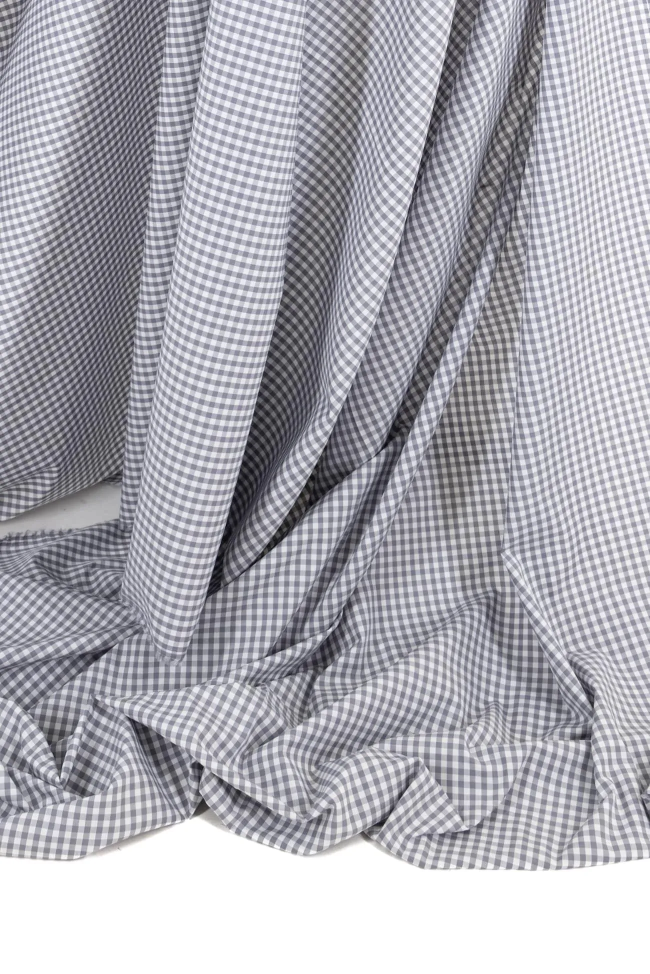 Gray Sky Gingham Check Japanese Cotton Woven