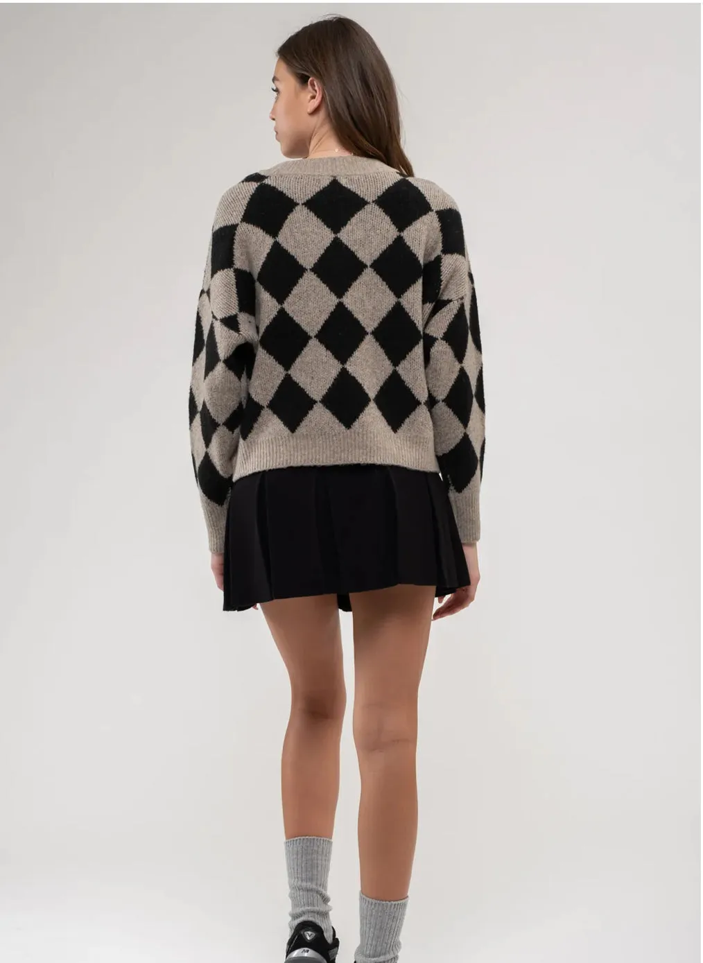 HARLEQUIN CREW KNIT SWEATER