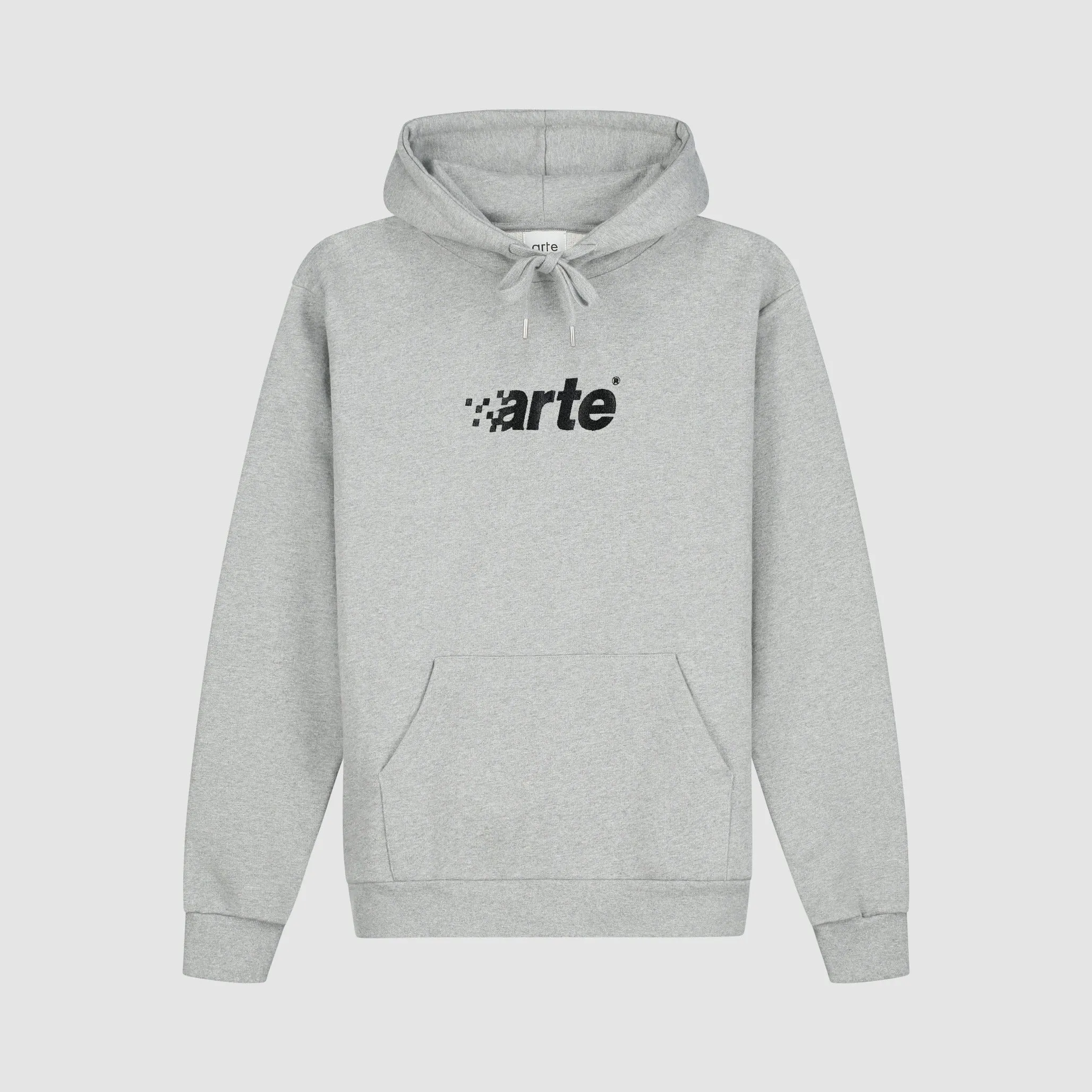 HARMON PIXEL LOGO HOODIE GREY