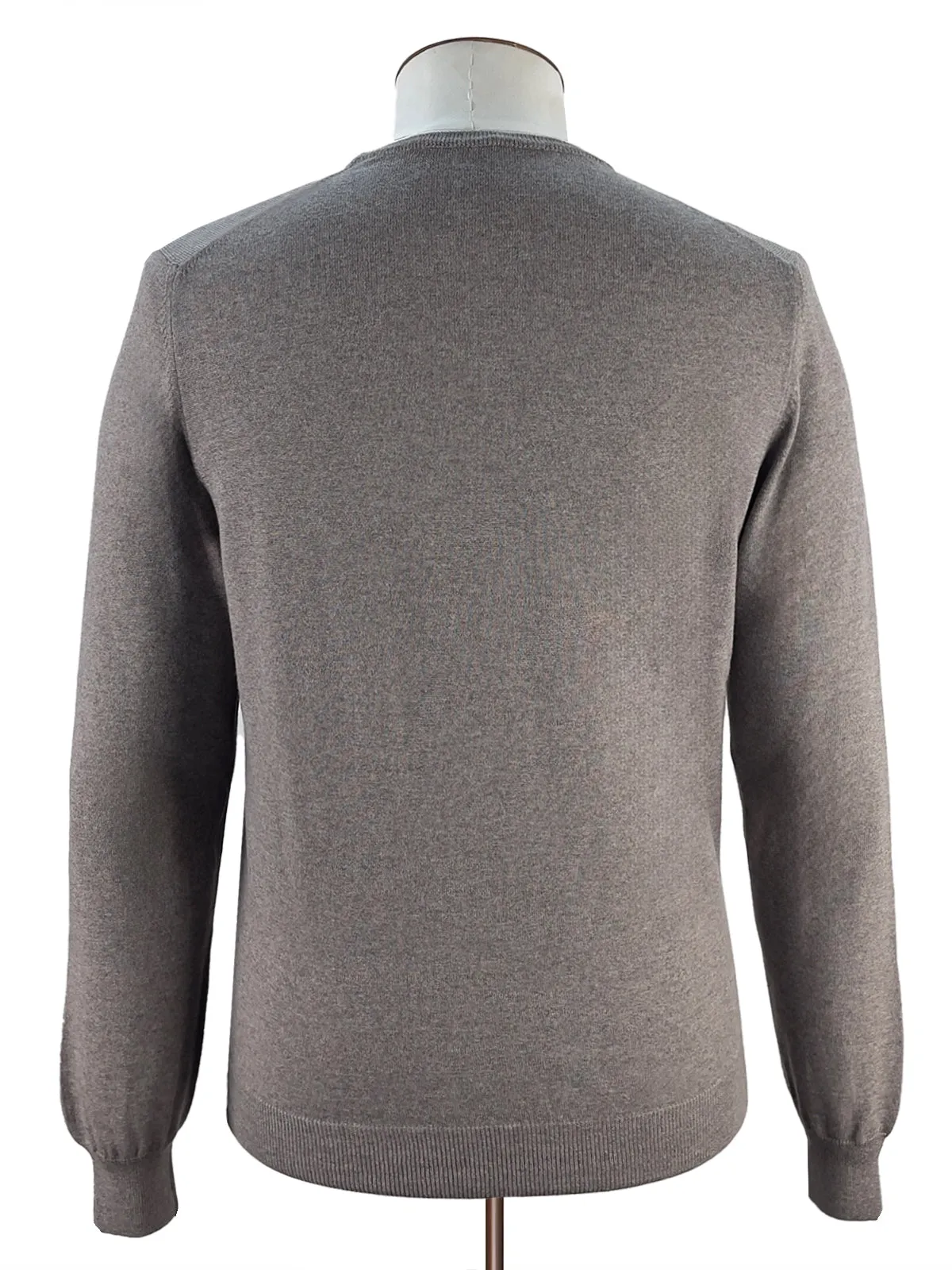 Hazelnut Merino Wool Crewneck Sweater