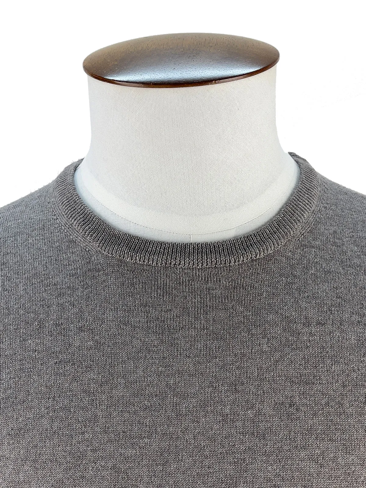 Hazelnut Merino Wool Crewneck Sweater