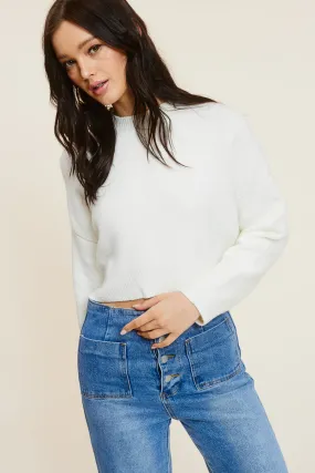 Ivory Cropped Sweater