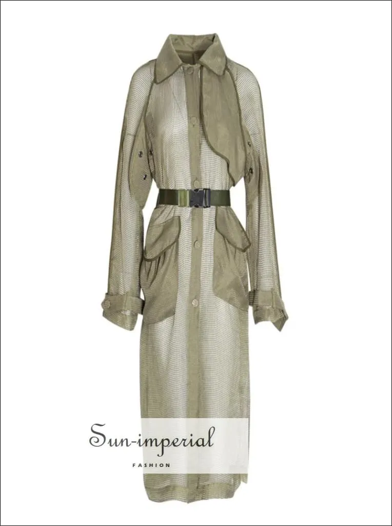 Jack Dress Coat - Summer Elegant Solid Women Coat Lapel Half Sleeve Button High Waist Long