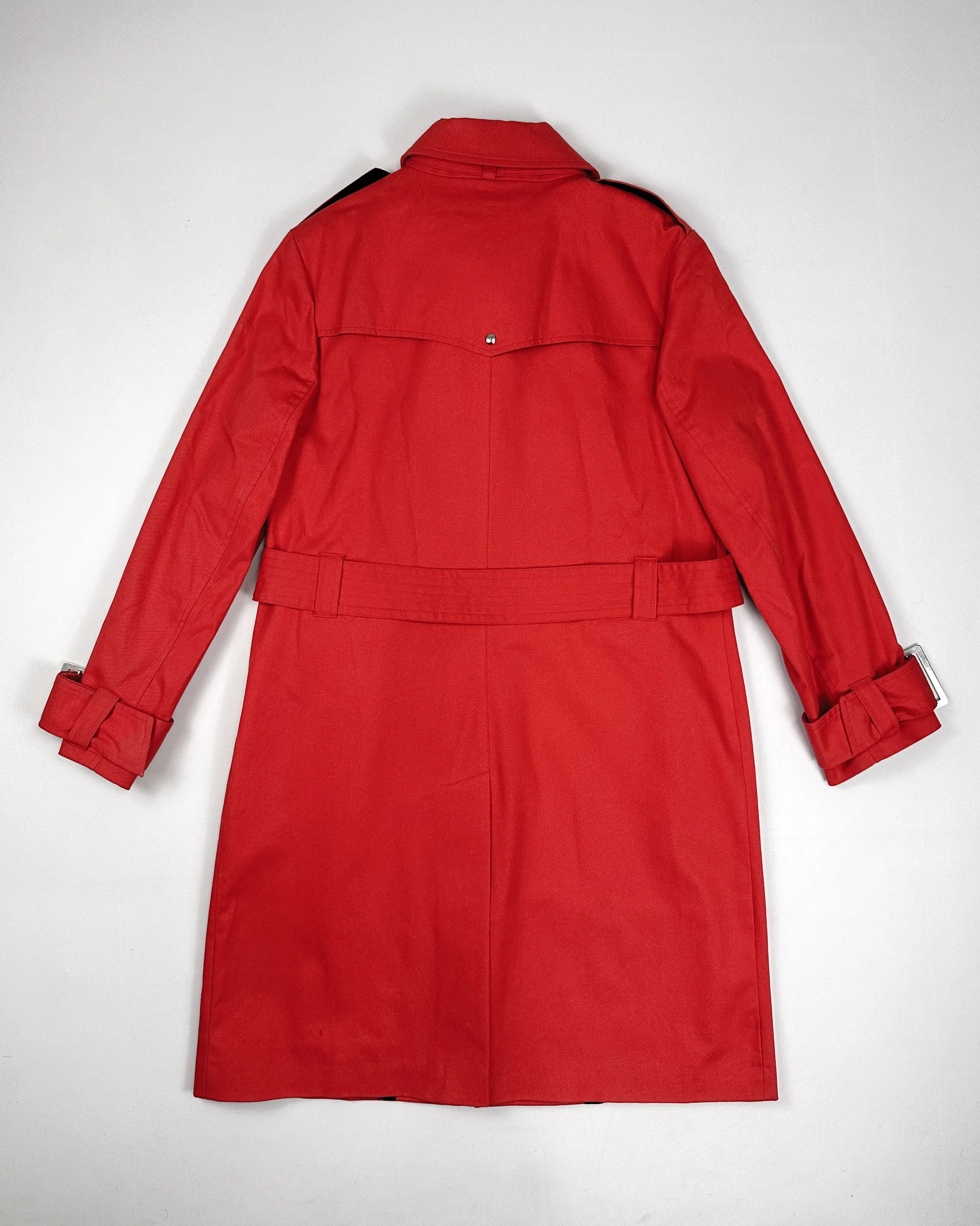 JC Castelbajac Red Long Coat Jacket 2000's