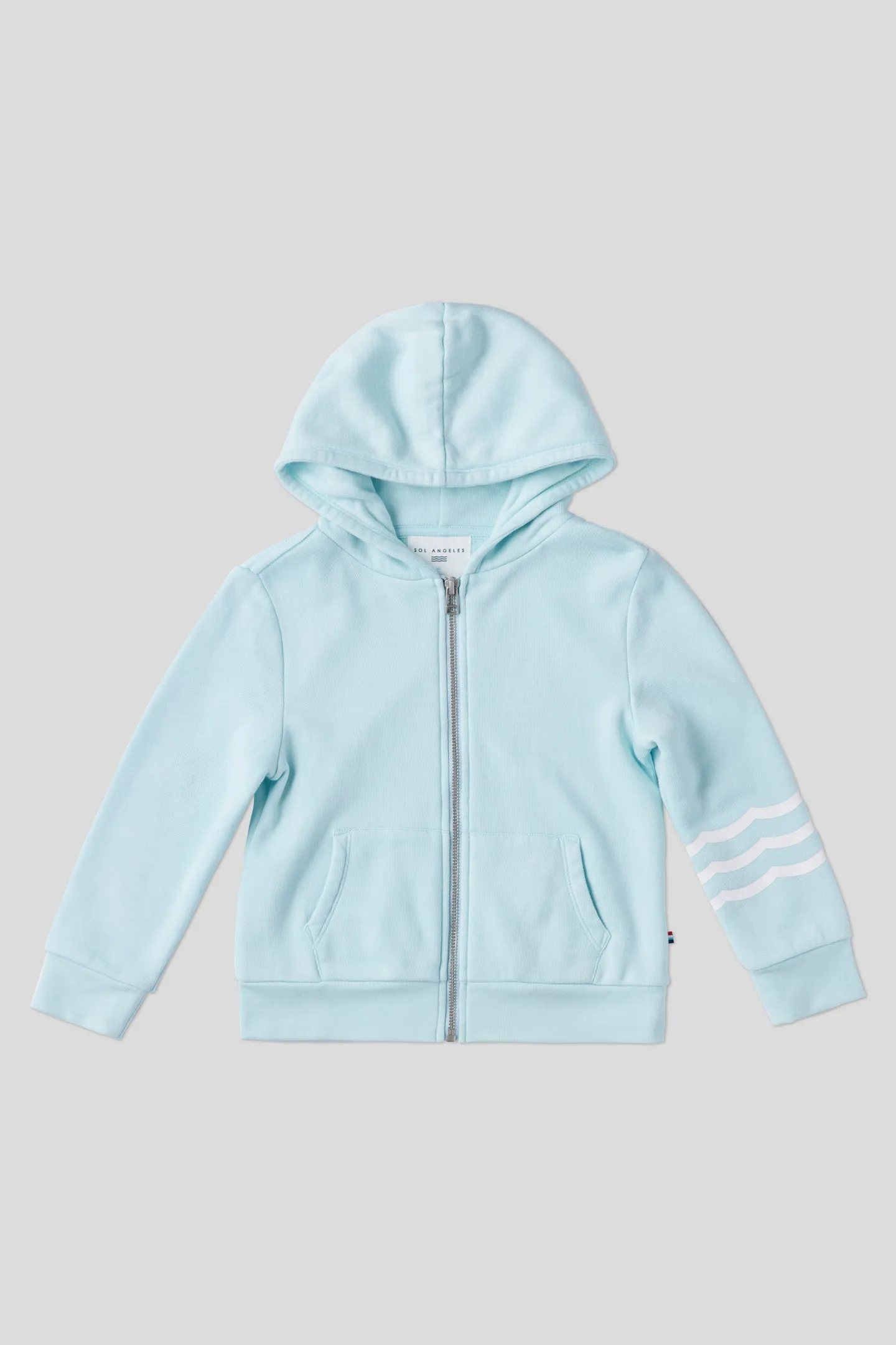 Kids Coastal Waves Zip Hoodie