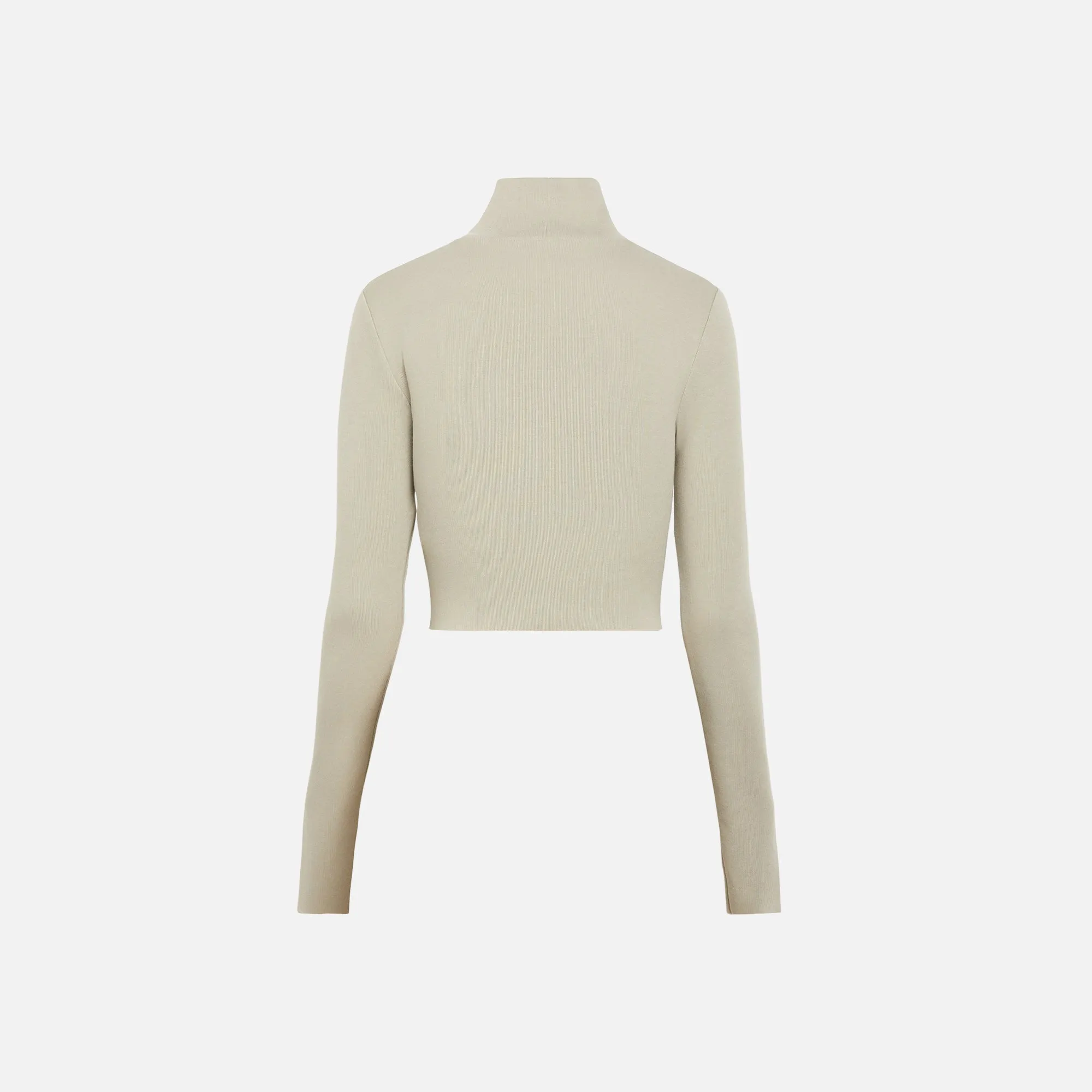 Kith Women Brier Cropped Baby Rib Turtleneck - Mistle