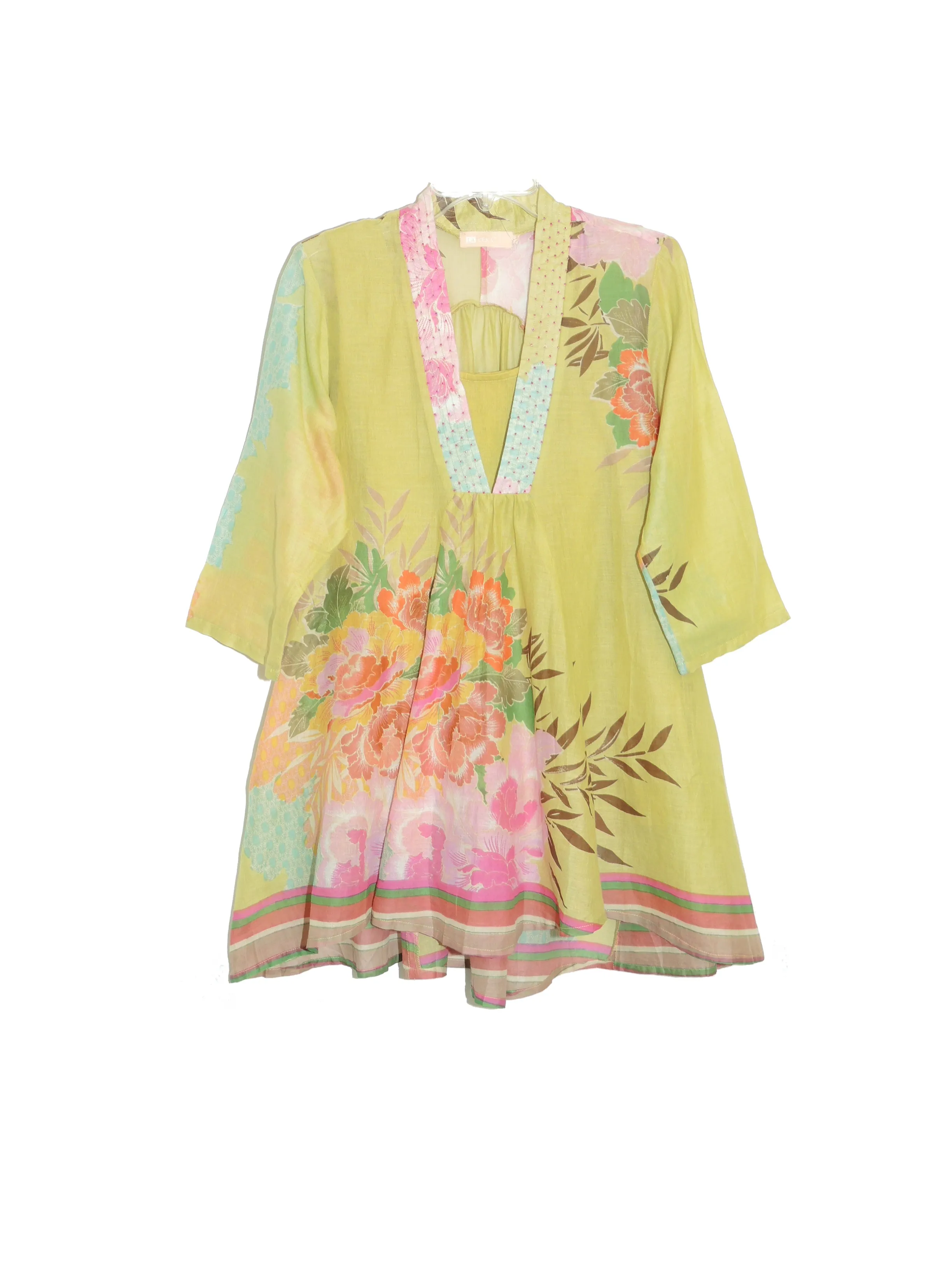 La Cera Hi-Lo Hibiscus Tunic