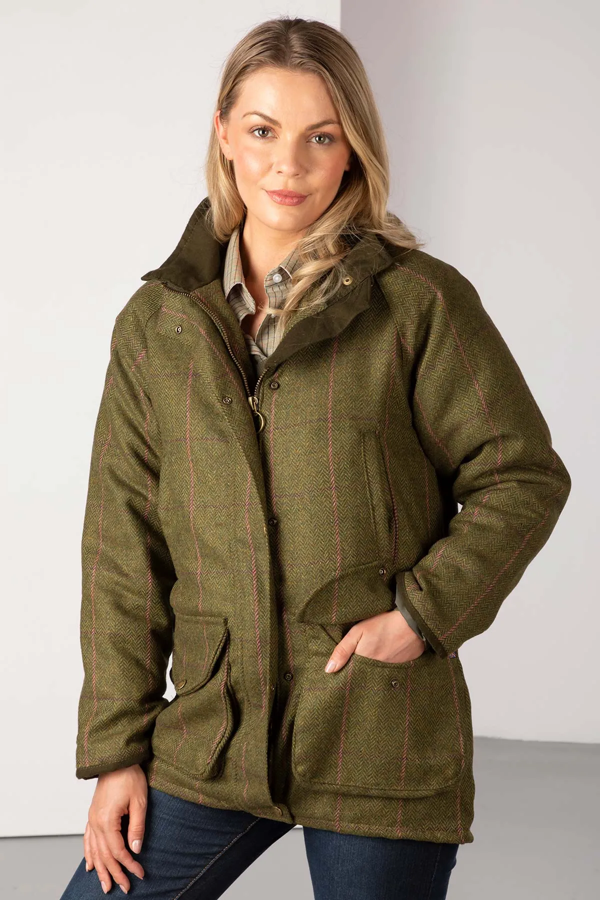 Ladies Long Tweed Coat