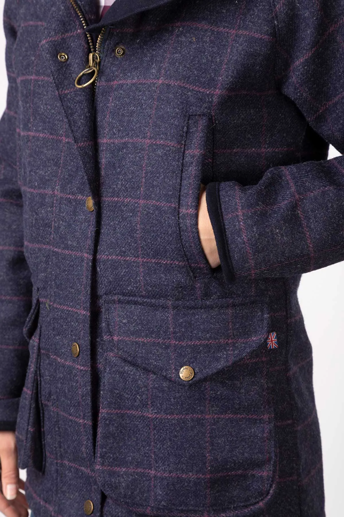 Ladies Long Tweed Coat