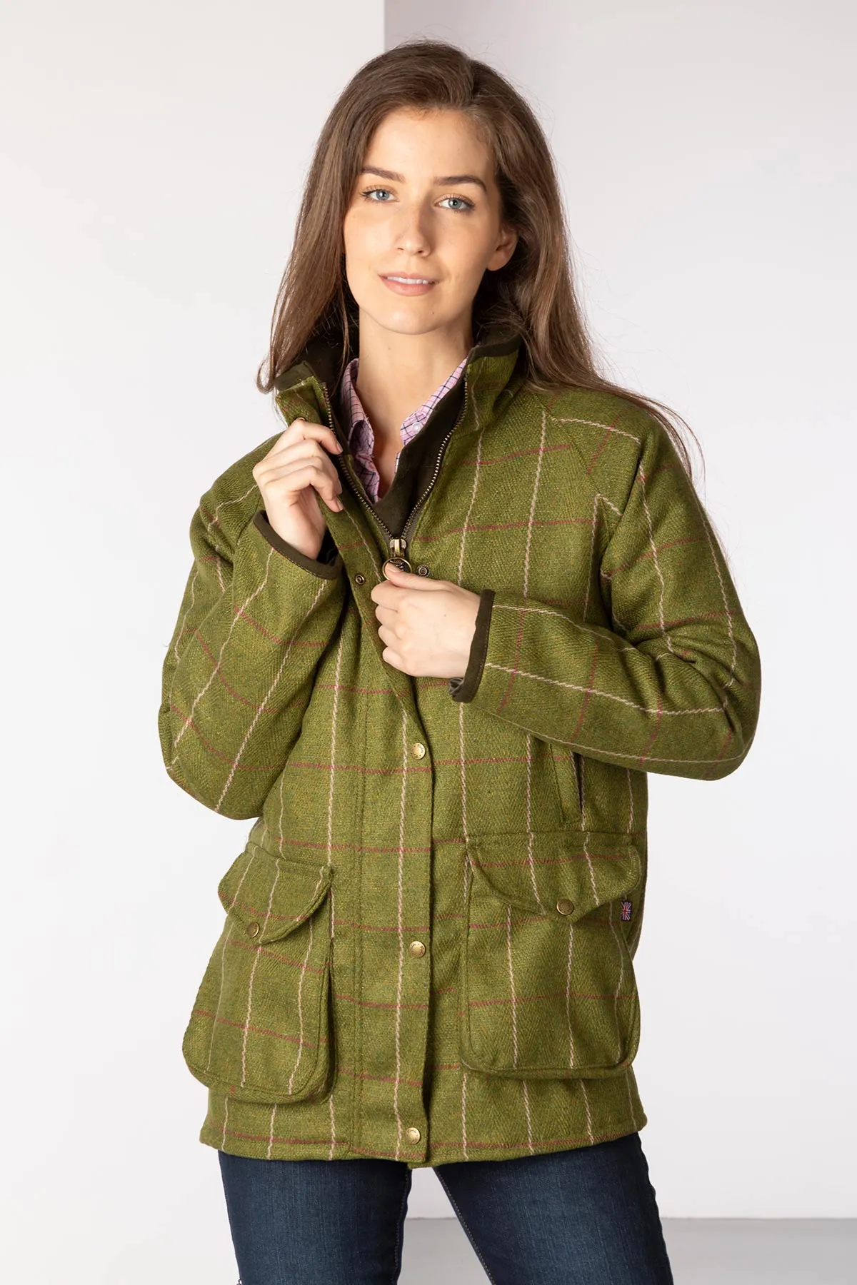 Ladies Long Tweed Coat