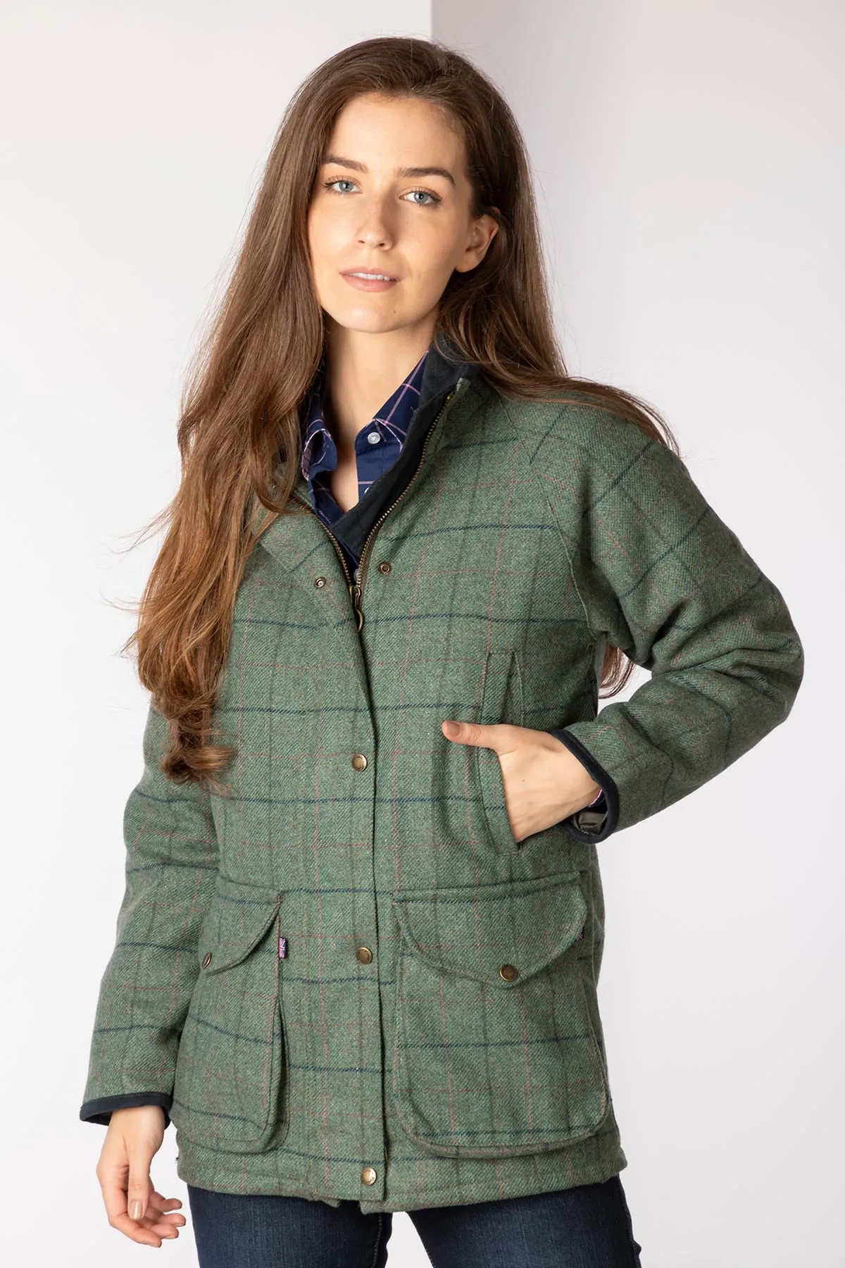 Ladies Long Tweed Coat