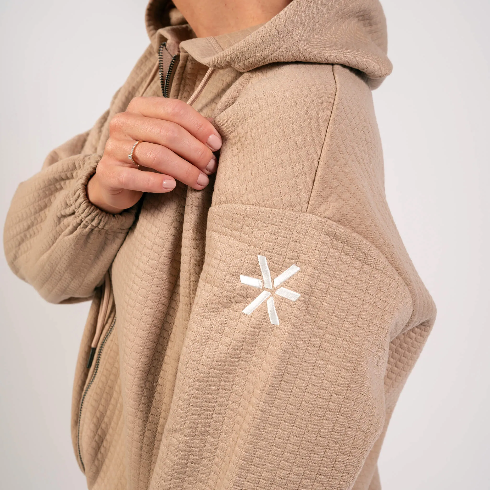 Latte Lounge Waffle Hoodie