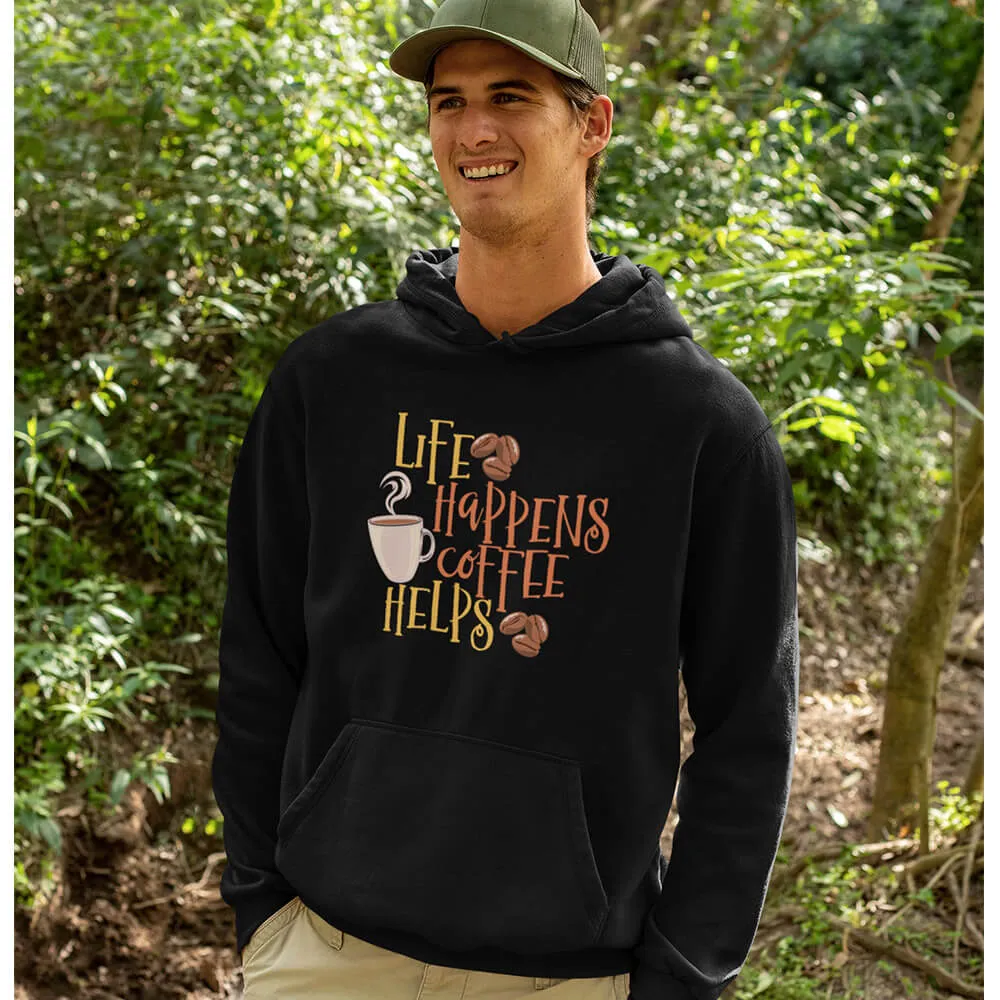 Life Happens Coffee Helps Unisex Hoodie