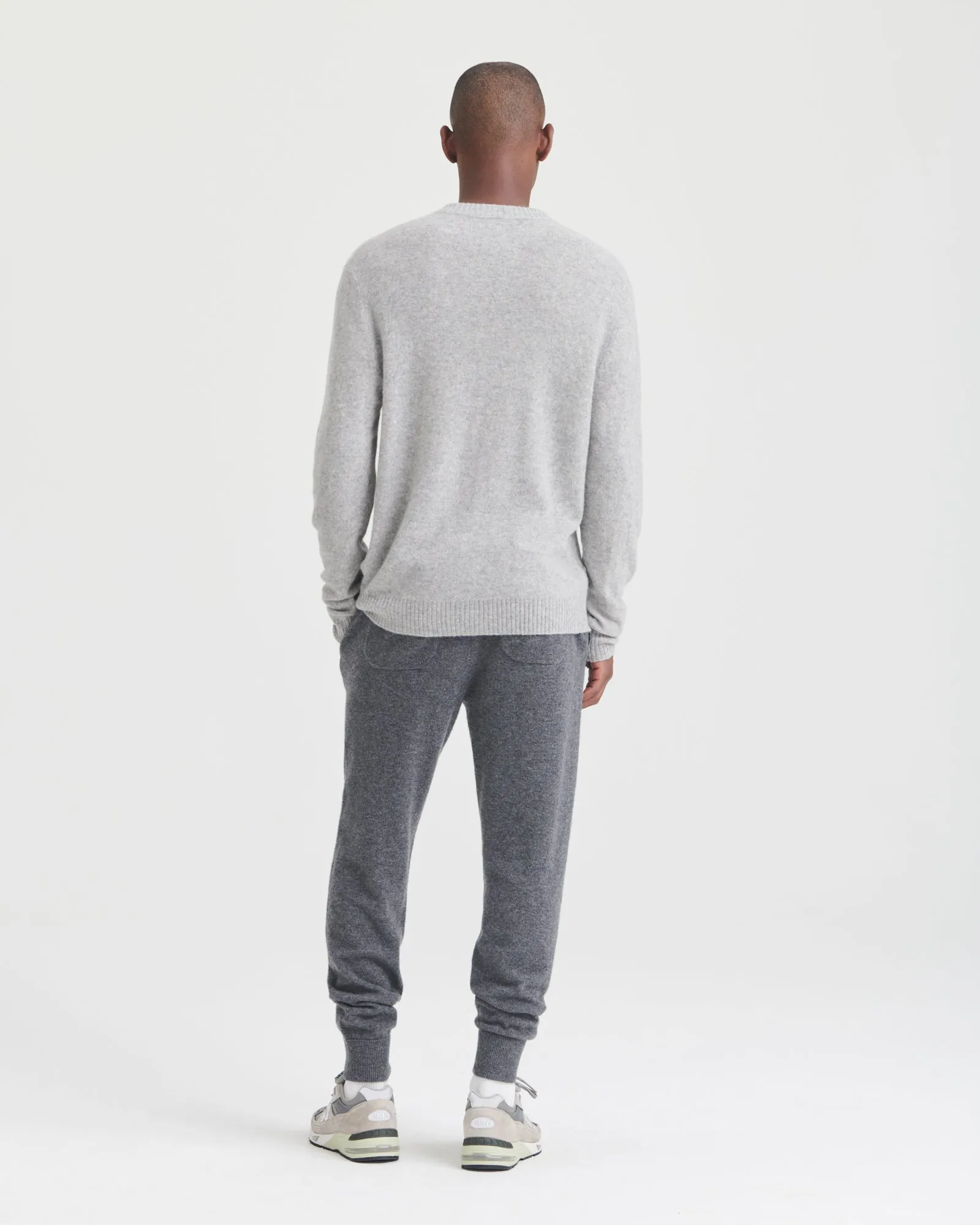 Lightweight Reversible Cashmere Crewneck Sweater