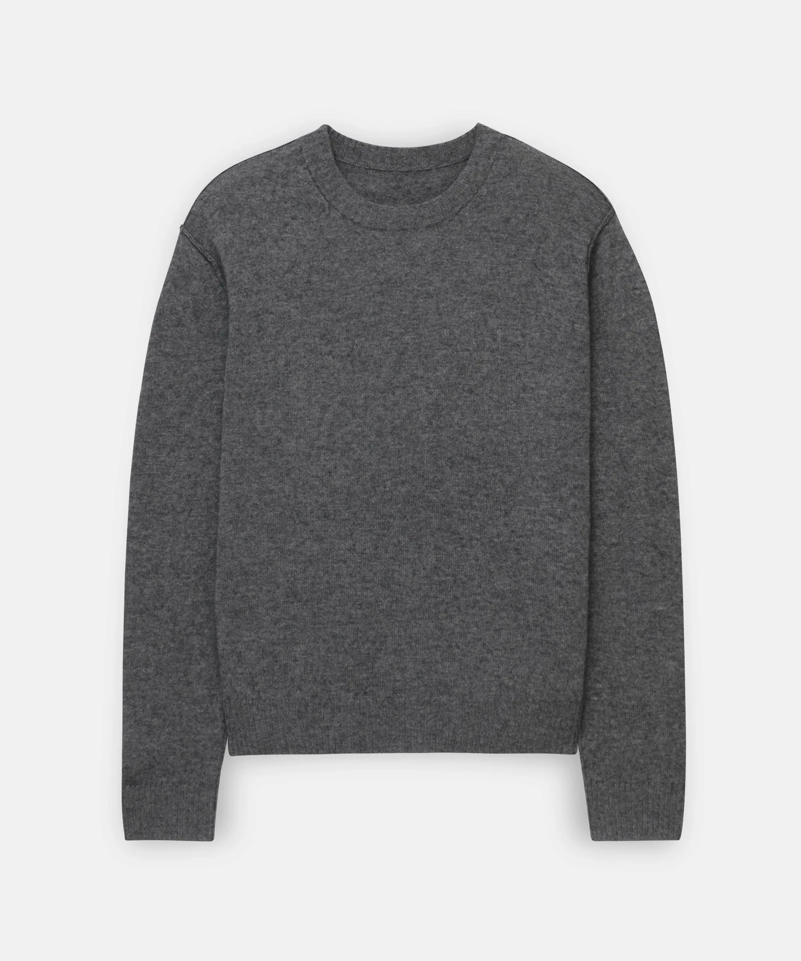 Lightweight Reversible Cashmere Crewneck Sweater