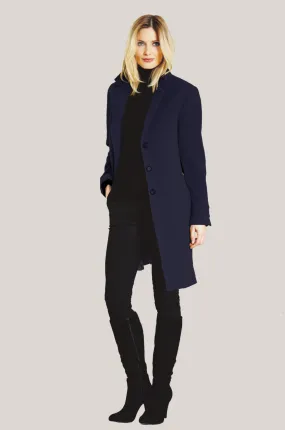 MADISON Wool & Cashmere Coat with Notch Collar 3731