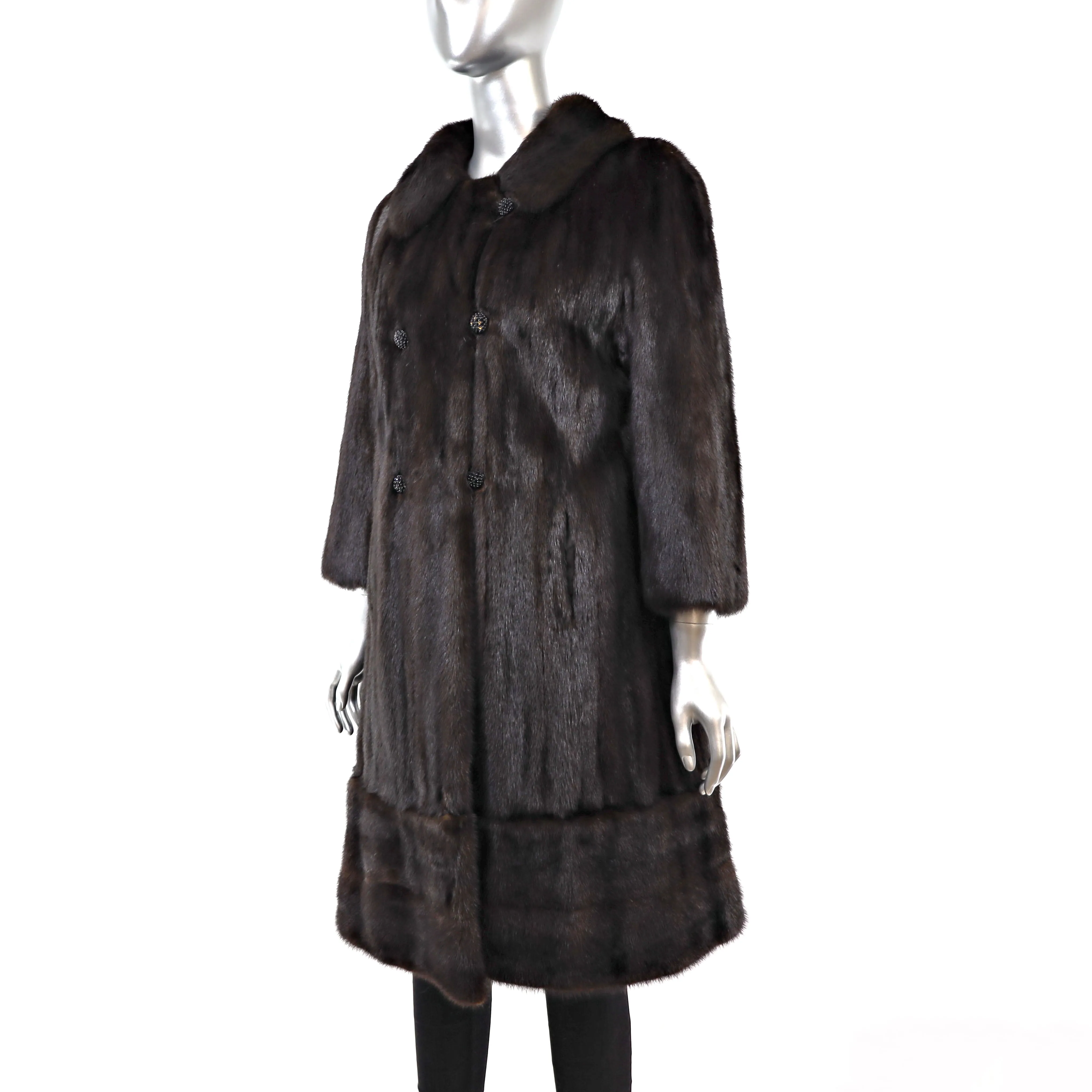 Mahogany Mink Coat- Size S-M