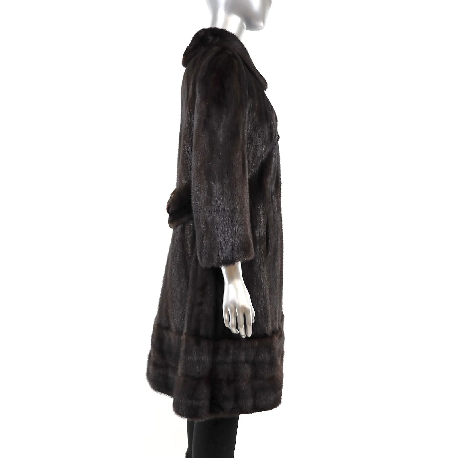 Mahogany Mink Coat- Size S-M