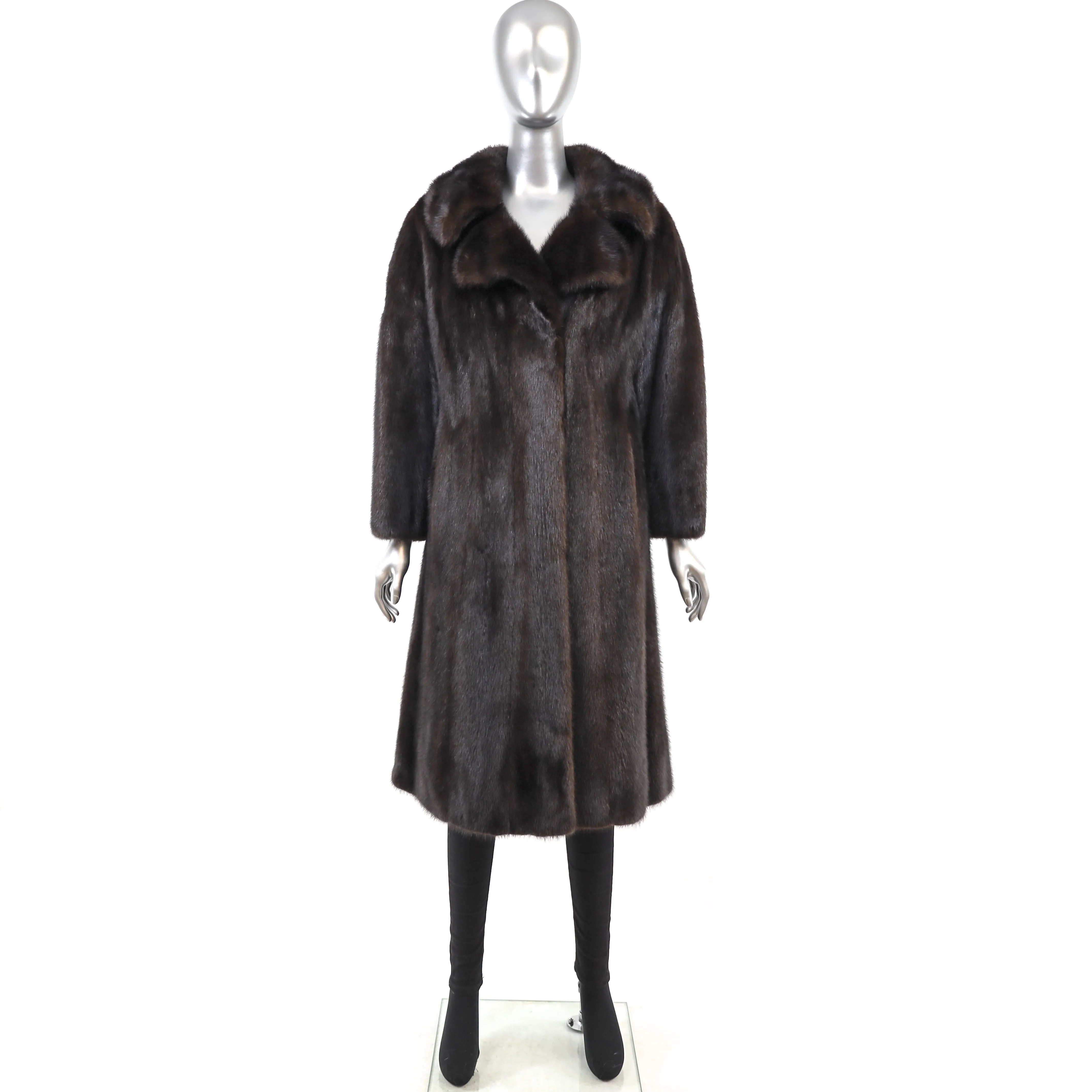 Mahogany Mink Coat- Size S