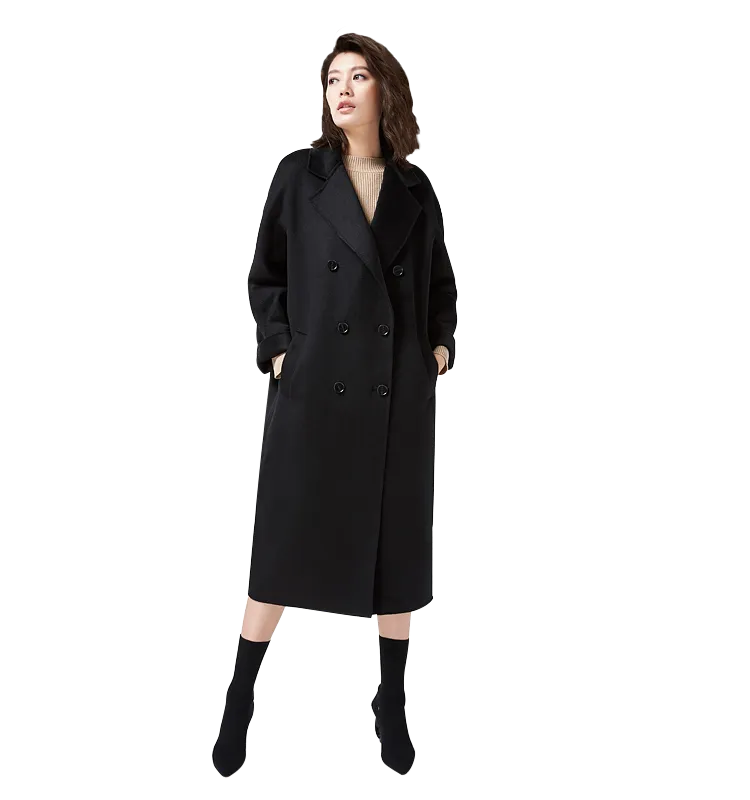 Mary Double Breasted Cashmere Coat