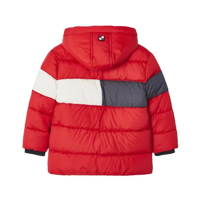 Mayoral Mini Hooded Coat _Red 4463-87