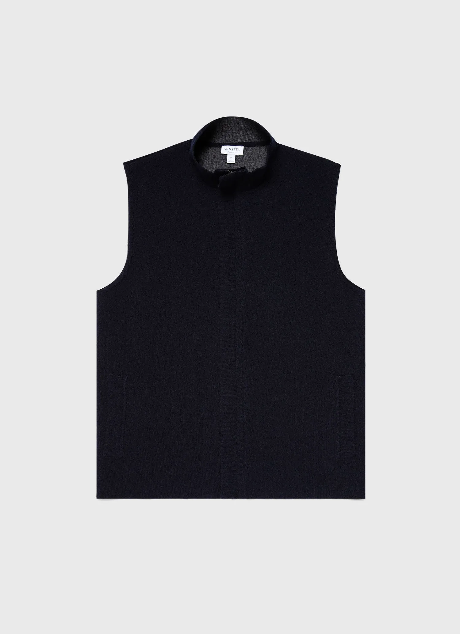 Men's Double Faced Gilet in Navy