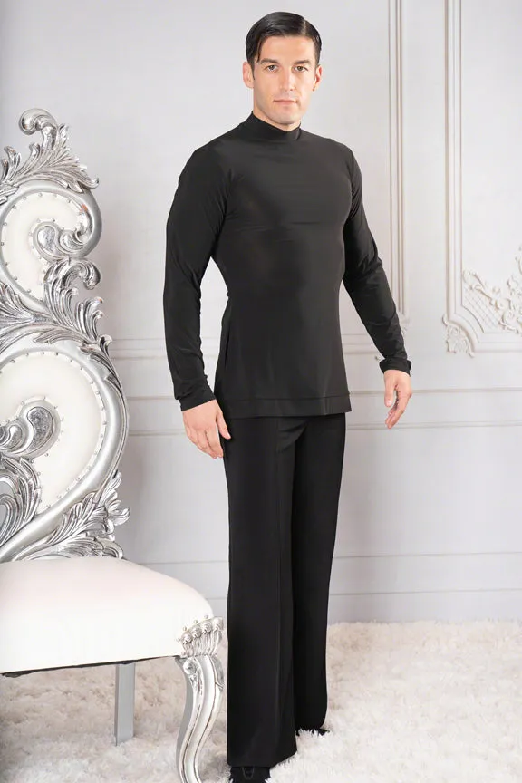 Men's Simple Turtleneck Ballroom Tunic without Trunks by Dance America MS6A