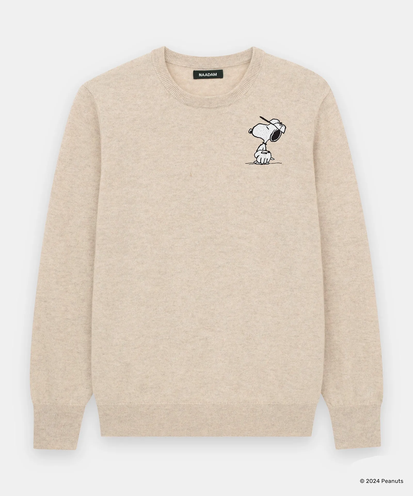 Men's Snoopy Baseball Cashmere Sweater