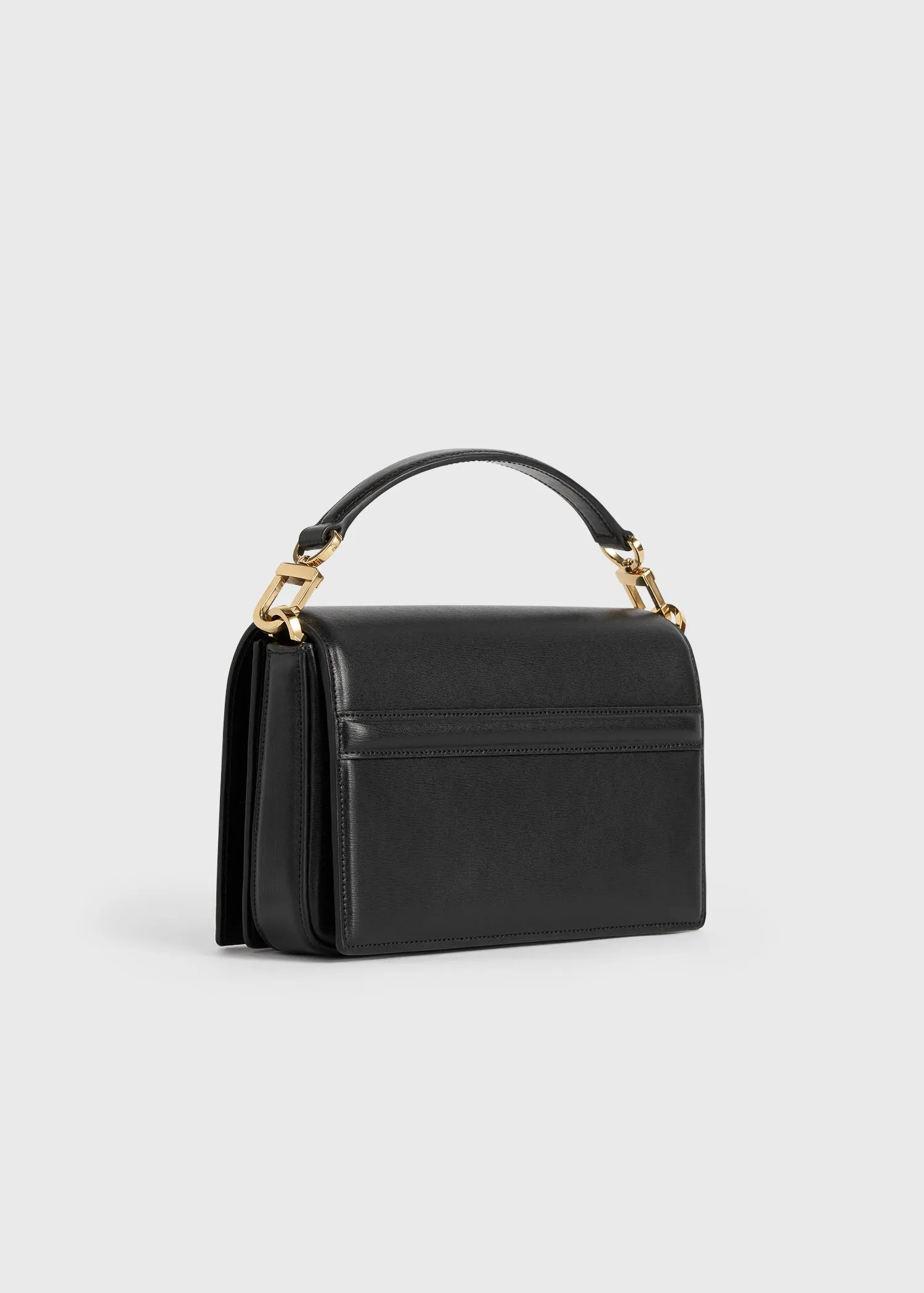 Mini T-Flap leather bag black