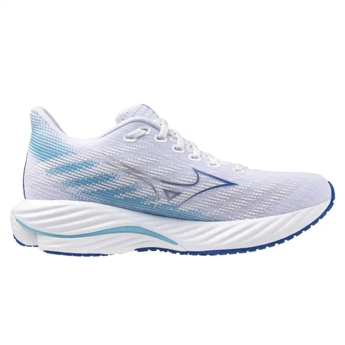 Mizuno Wave Rider 28 Womens | White/mugen Blue/river Blue