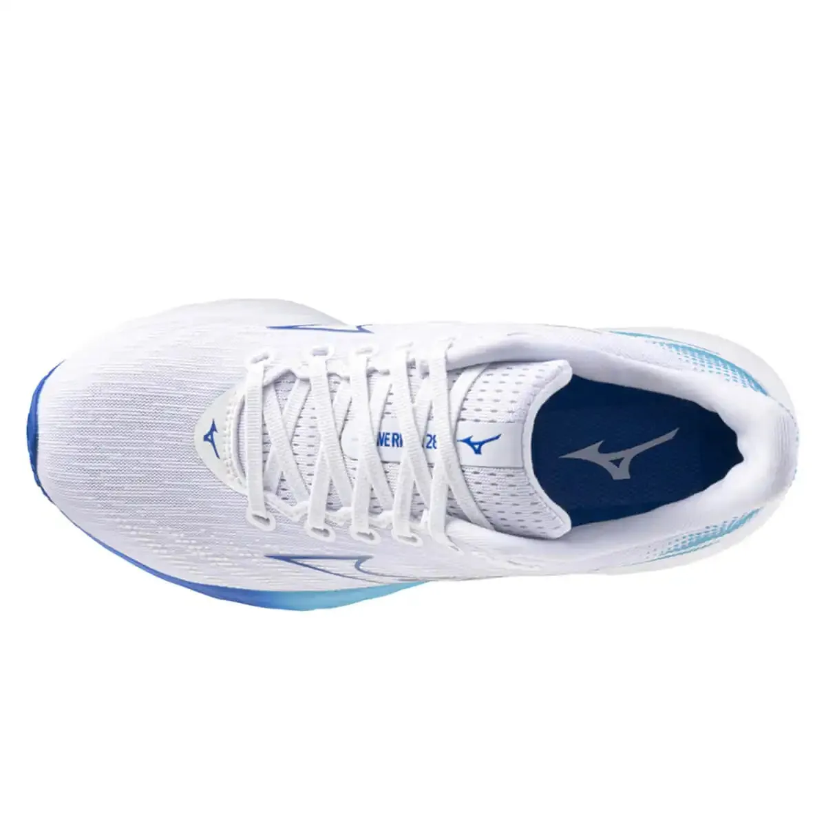 Mizuno Wave Rider 28 Womens | White/mugen Blue/river Blue