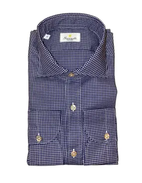 Navy Minicheck Shirt