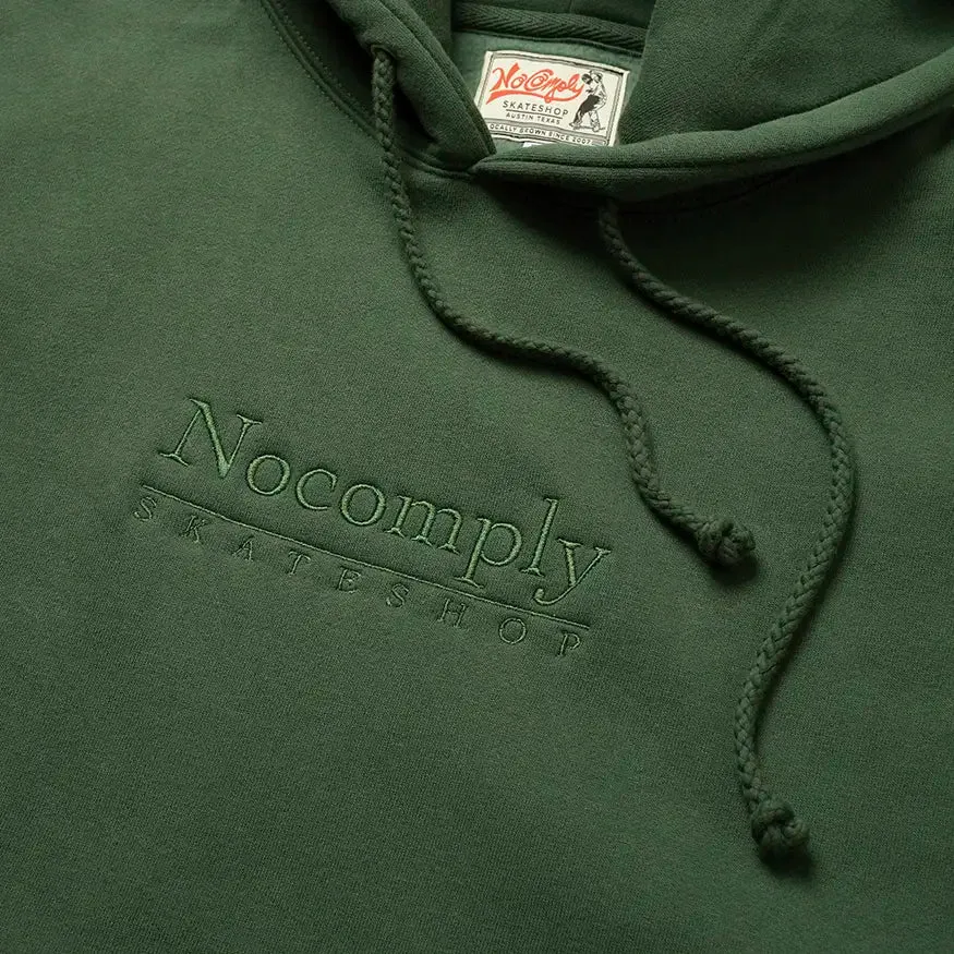 No-Comply Logo Hoodie - Forest Green