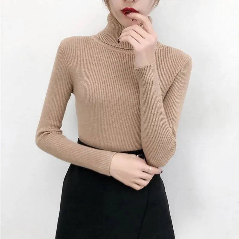 One-Size Ribbed Turtleneck (Tope)