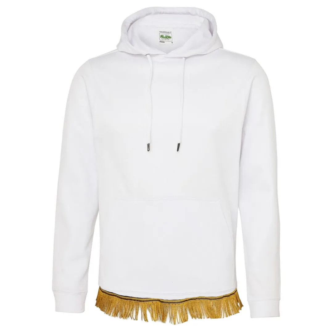 Plain Adult Hoodie with Fringes